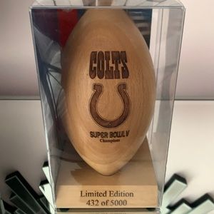 Colts limited edition wood football